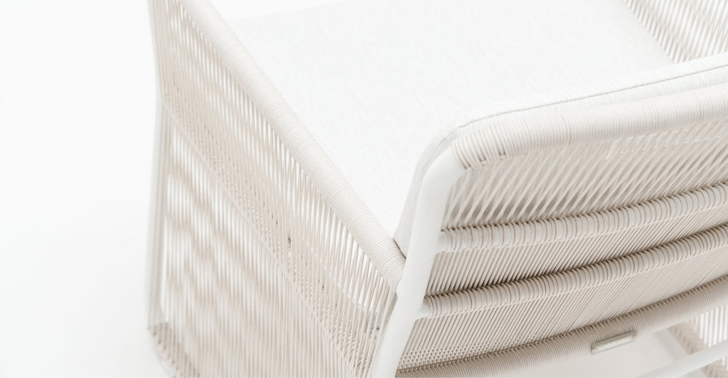 NOAH LOUNGE CHAIR - STONEWHITE - THE LOOM COLLECTION