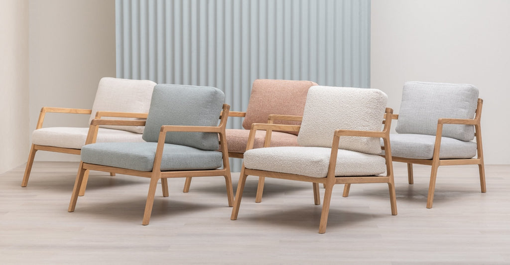 NYSSE ARMCHAIR - LIGHT OAK & MENTA - THE LOOM COLLECTION