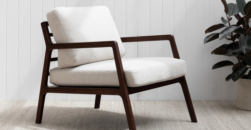 NYSSE ARMCHAIR - SMOKED OAK & MACADAMIA - THE LOOM COLLECTION