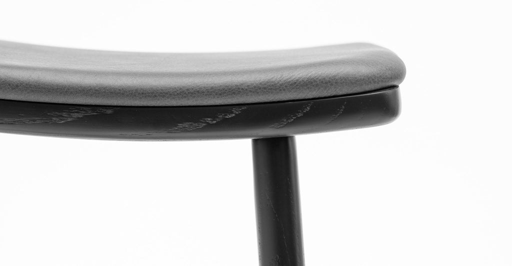 ODD COUNTER STOOL - BLACK OAK & ALABAMA CHARCOAL - THE LOOM COLLECTION