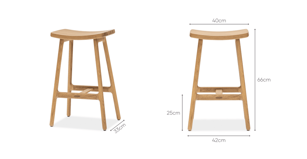 ODD COUNTER STOOL - LIGHT OAK - THE LOOM COLLECTION
