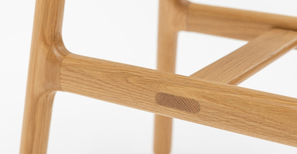 ODD COUNTER STOOL - LIGHT OAK & PECAN LEATHER - THE LOOM COLLECTION