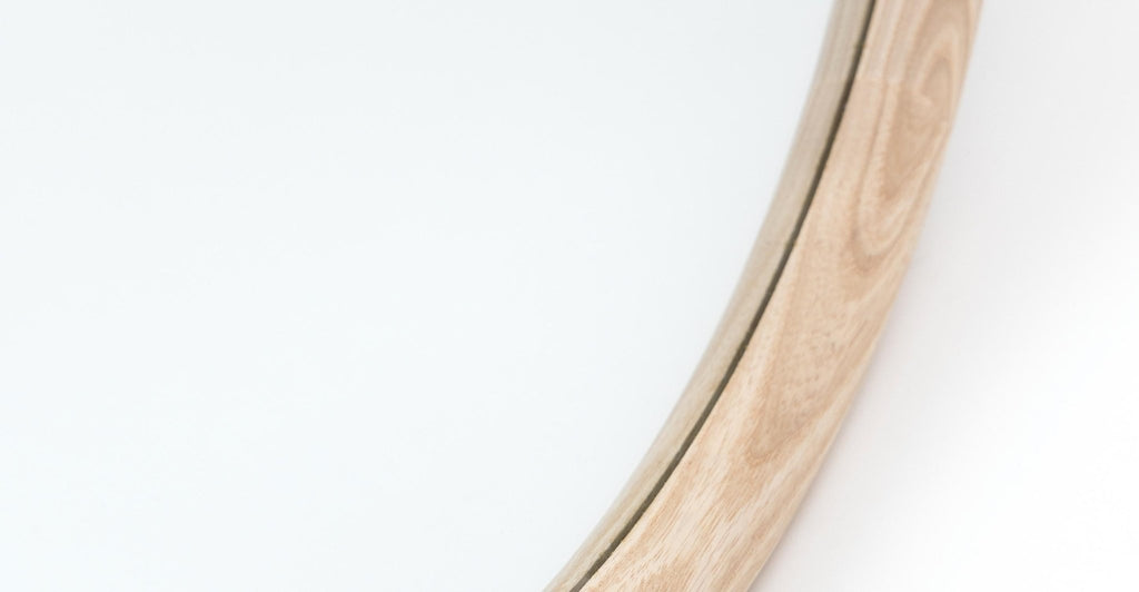 ORLA - ROUND WOODEN MIRROR - NATURAL WOOD - THE LOOM COLLECTION