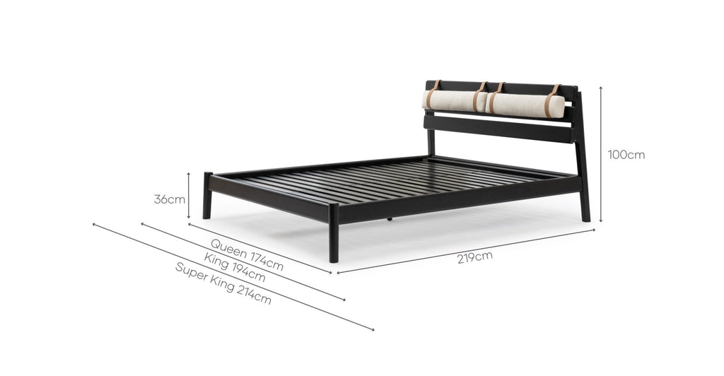 POISE BED - BLACK OAK - THE LOOM COLLECTION