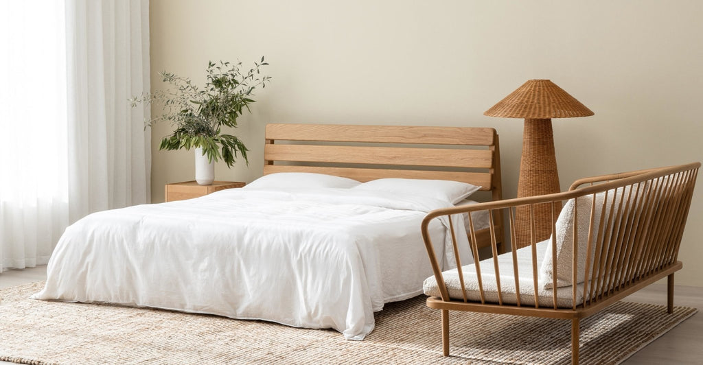 POISE BED - LIGHT OAK - THE LOOM COLLECTION