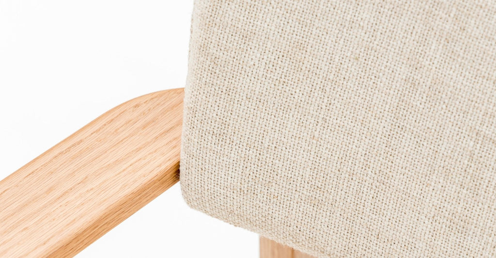 POISE LOUNGE CHAIR - LIGHT OAK & WESTLAKE OATMEAL - THE LOOM COLLECTION