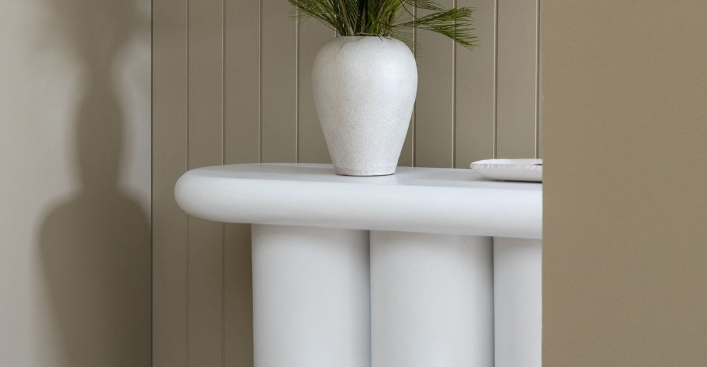 PONTE CONSOLE TABLE - CHALK - THE LOOM COLLECTION