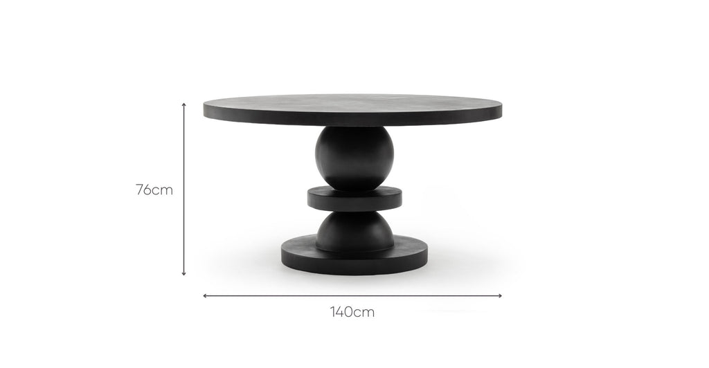 REGENT ROUND DINING TABLE - LAVA - THE LOOM COLLECTION