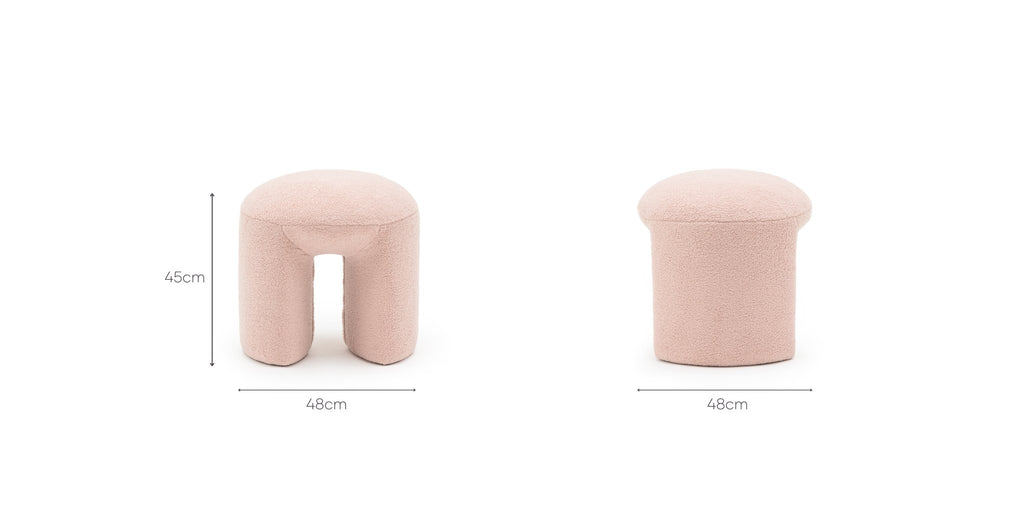 REMI STOOL - SOFT TERRACOTTA - THE LOOM COLLECTION