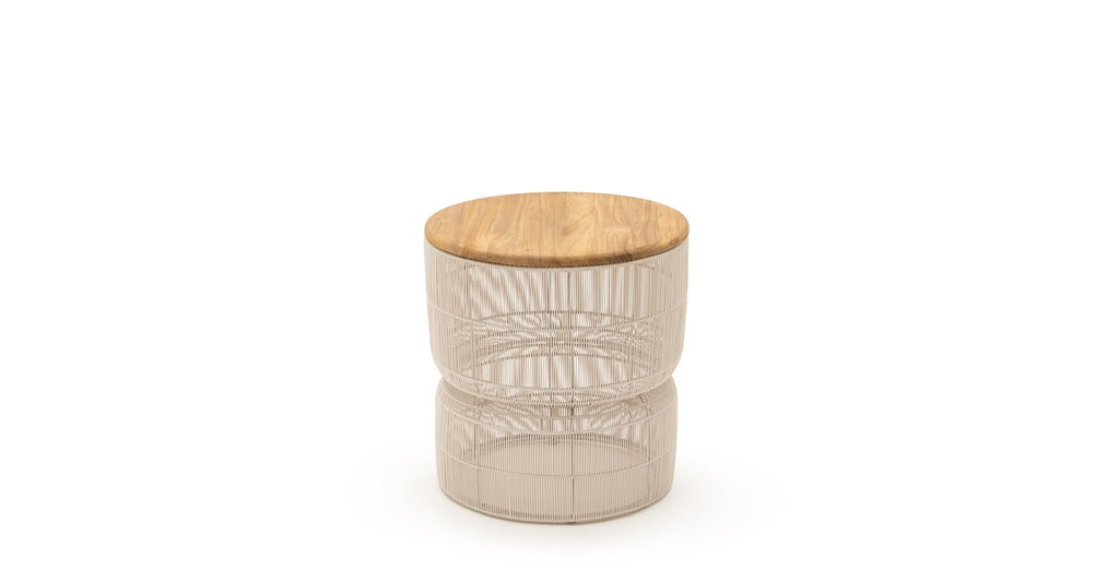 RIVIERA SIDE TABLE - CHALK & HONEY - THE LOOM COLLECTION