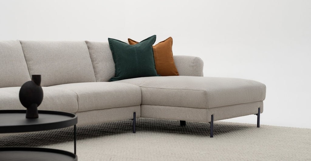SERENA L-SHAPED SOFA - ALMOND CREAM - THE LOOM COLLECTION