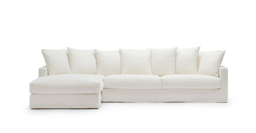 SLOOPY L-SHAPED SOFA - SUMMER IVORY - THE LOOM COLLECTION