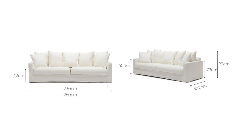 SLOOPY SOFA - SUMMER IVORY - THE LOOM COLLECTION