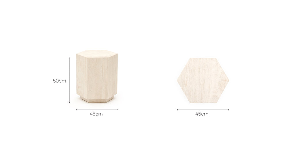 SOHO HEXAGON SIDE TABLE - THE LOOM COLLECTION