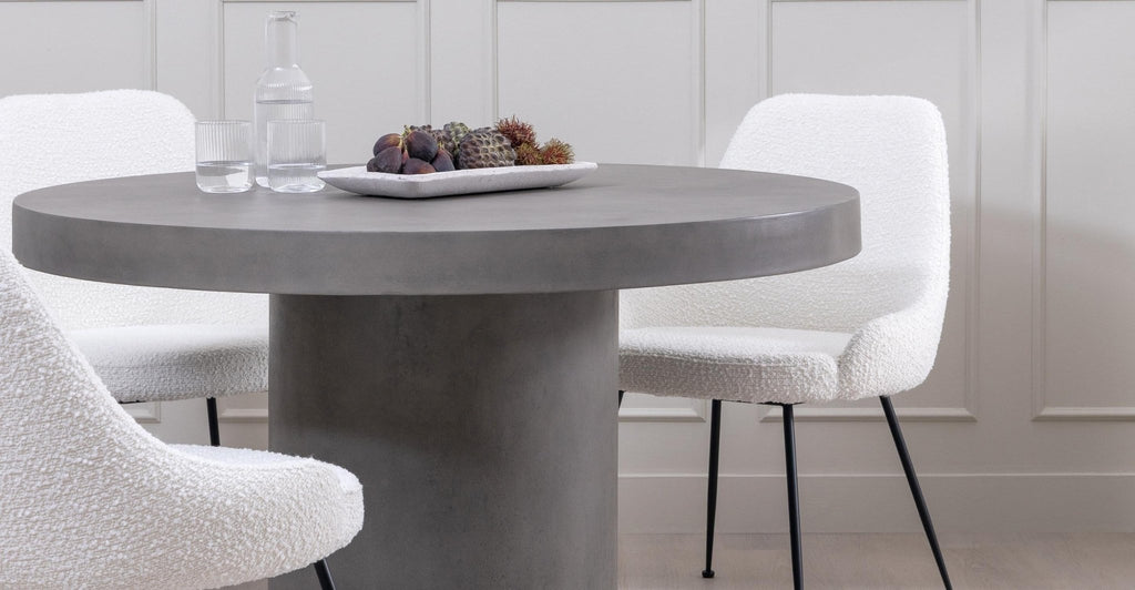 SORENTO ROUND DINING TABLE - GREY - THE LOOM COLLECTION