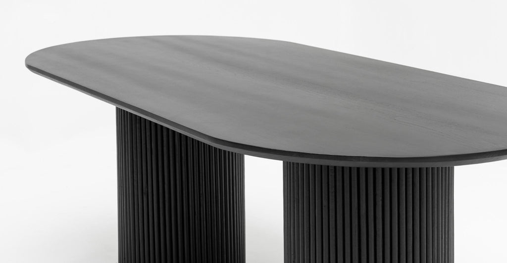 VERONA OVAL TABLE - BLACK - THE LOOM COLLECTION