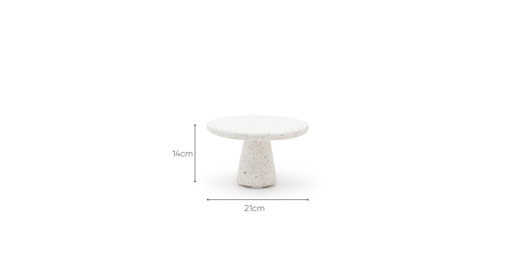 WHITE PEDESTAL TRAY - SMALL - THE LOOM COLLECTION